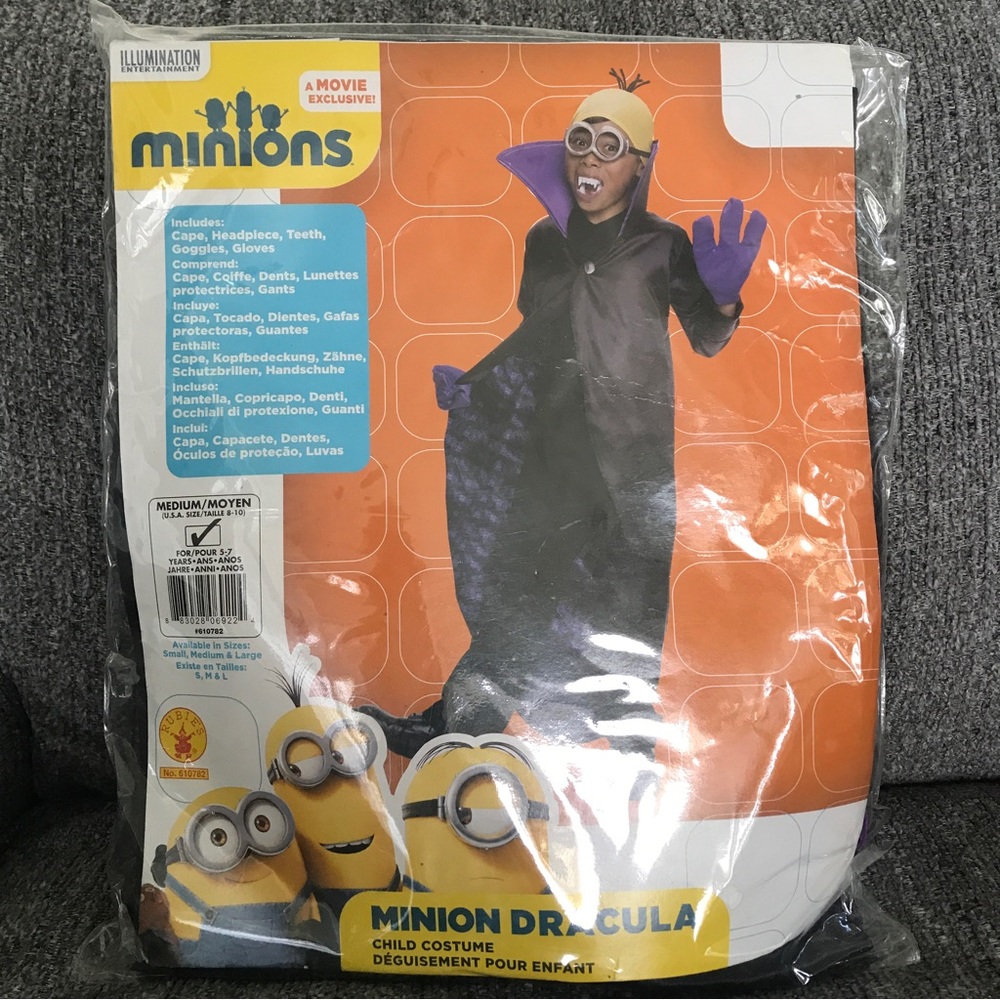 New Minions Dracula child Halloween costume Rubies medium 8-10